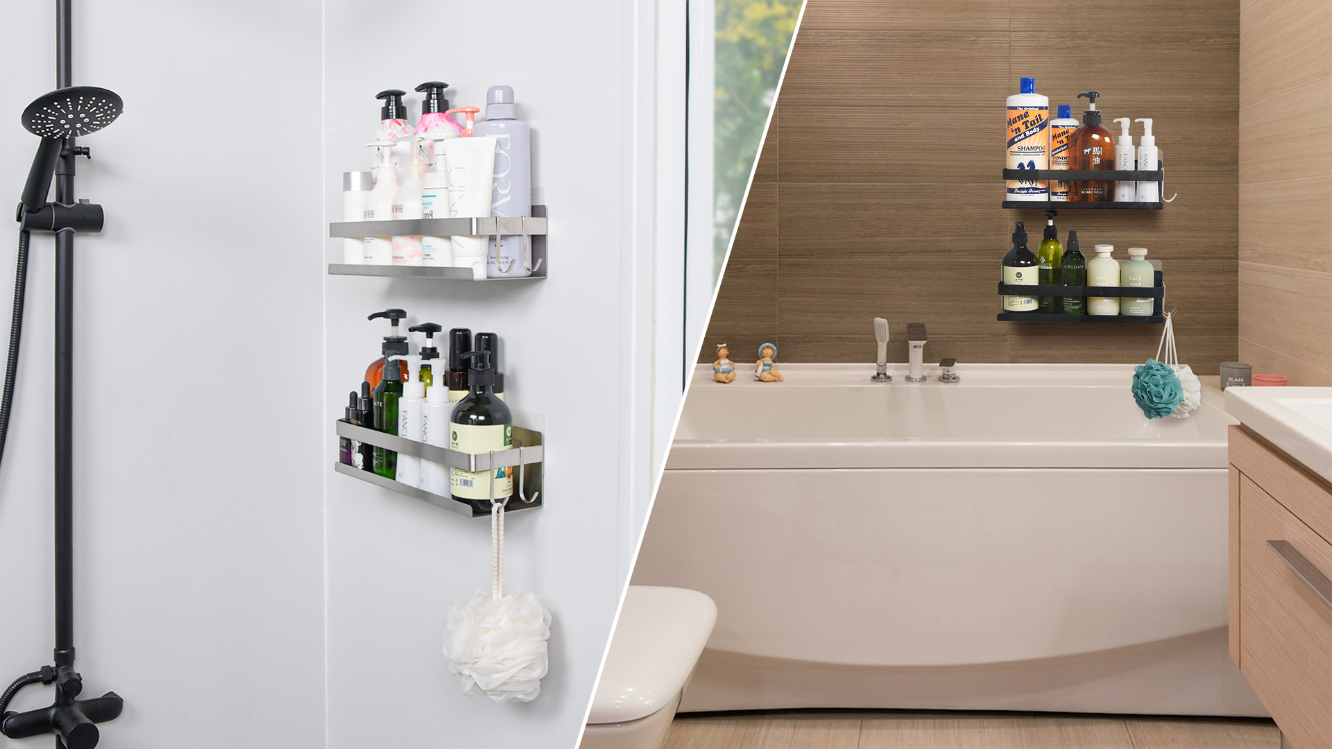 Amazon｜バスルーム ラック 浴室用ラック マグネット お風呂の壁に